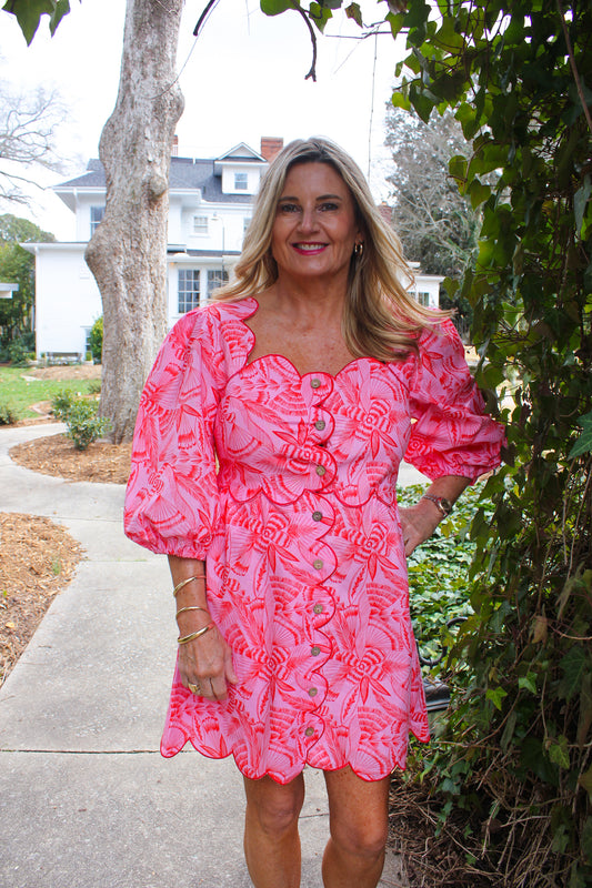 Sassy Scalloped Dress