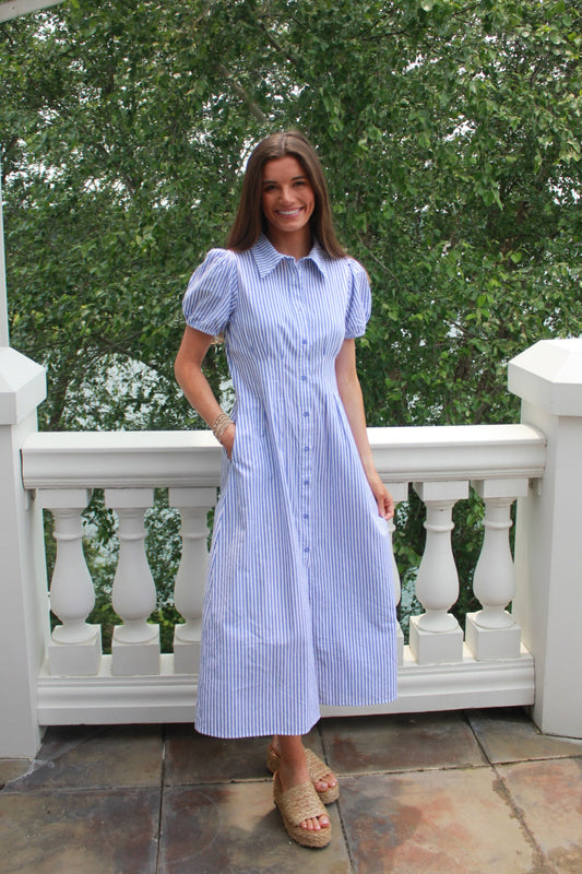 Stripe Santorini Shirt Dress