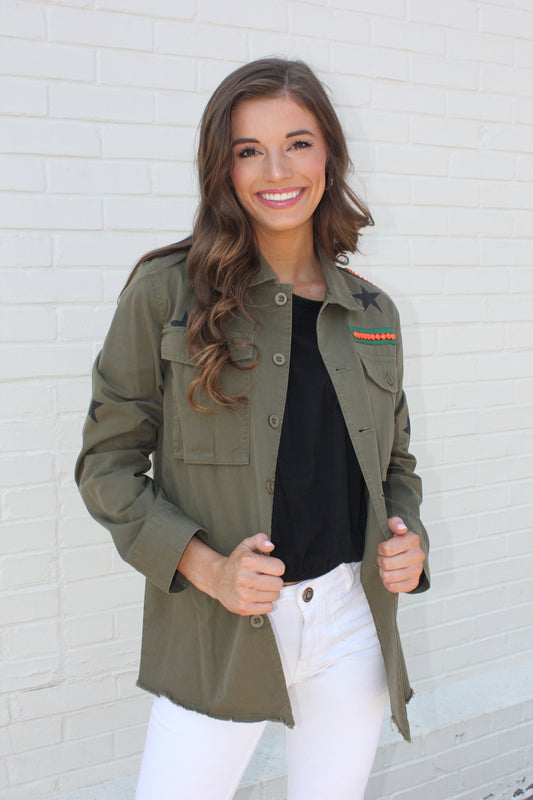 Army Green Dazzled Tiger Jacket