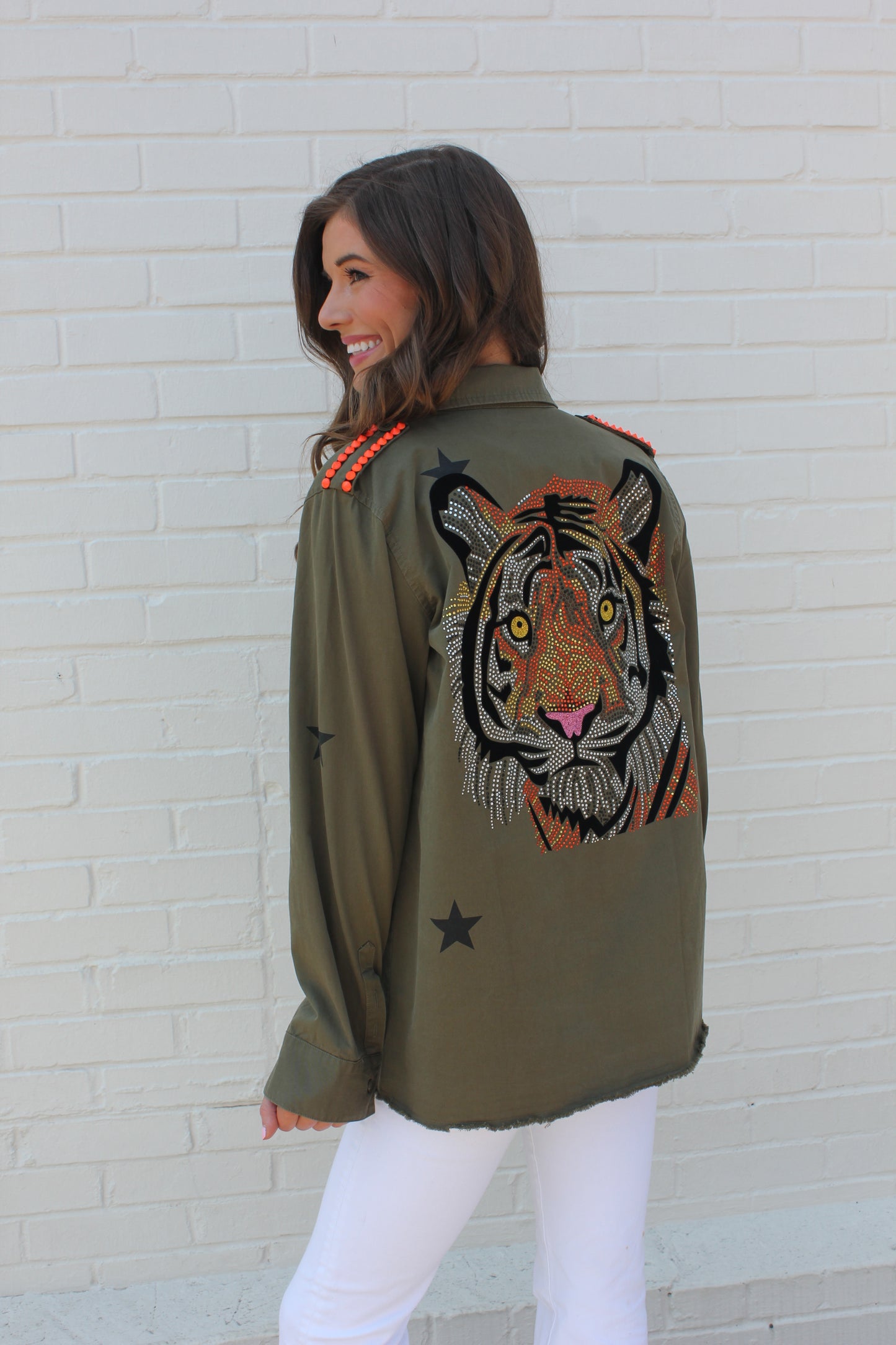 Army Green Dazzled Tiger Jacket