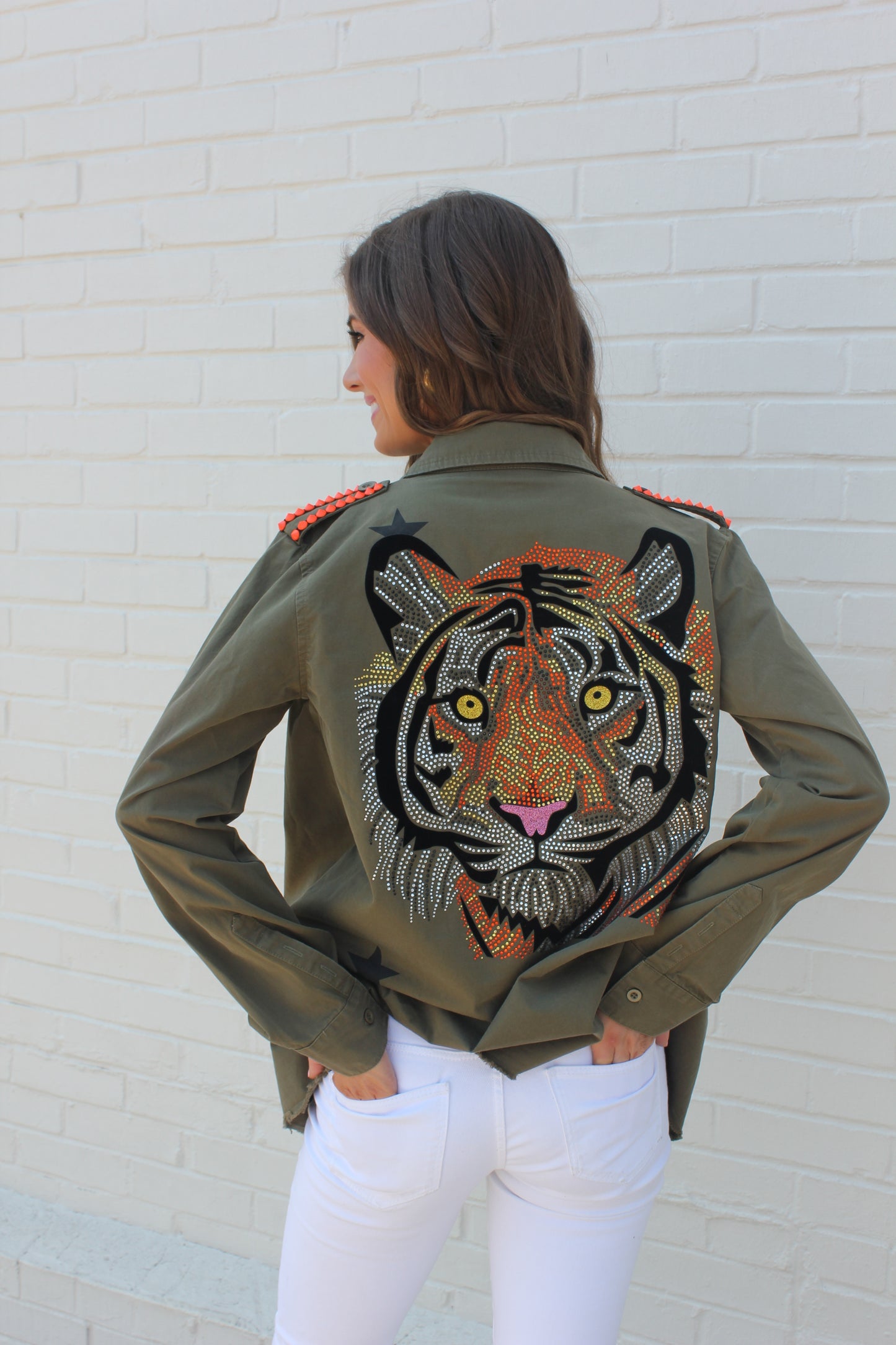 Army Green Dazzled Tiger Jacket