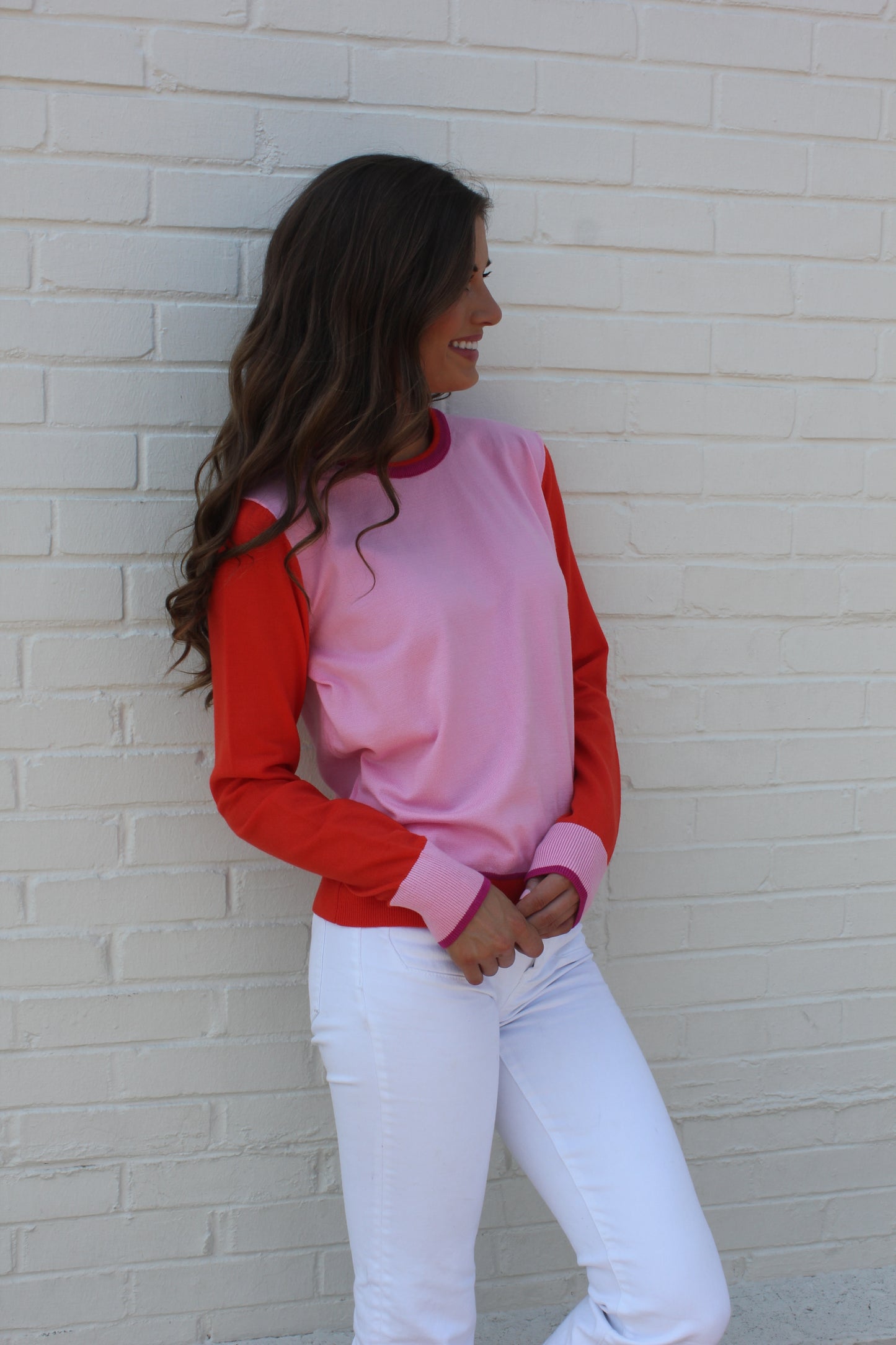 Three Toned Block Sweater