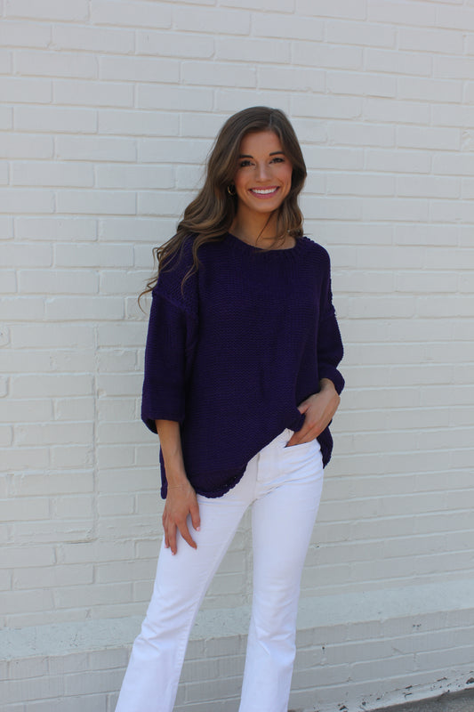 True Purple Sweater