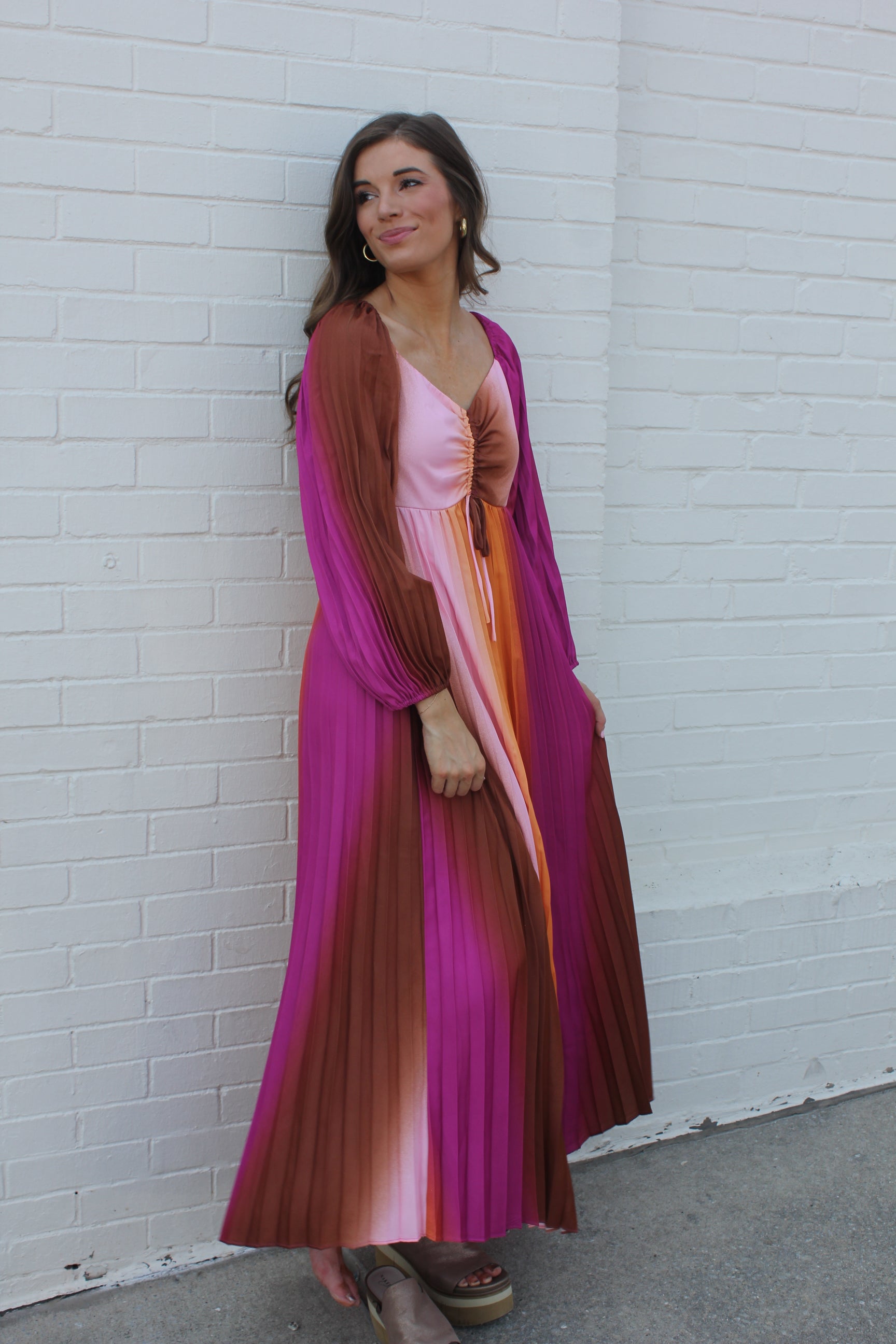 stripe silk dress Indra Stripe Silk Maxi Dress (Women)