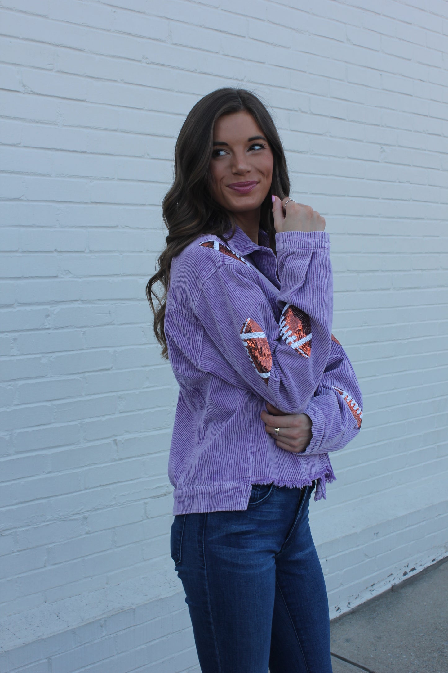 Football Fun Jacket- Lavender