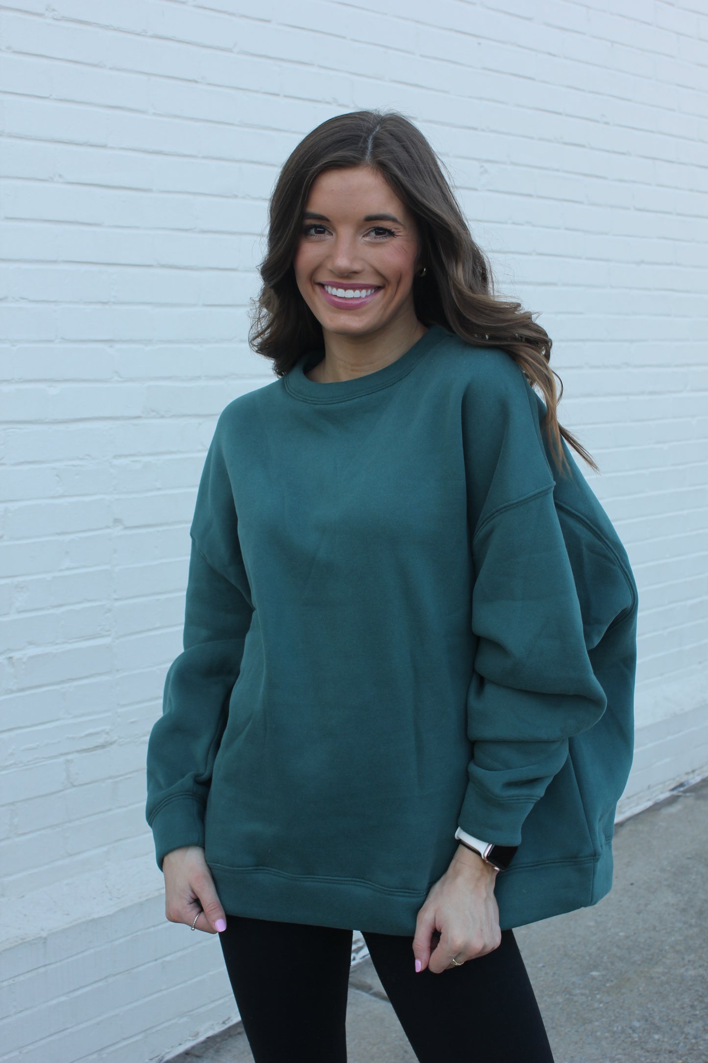 Oversized Emerald Sweatshirt