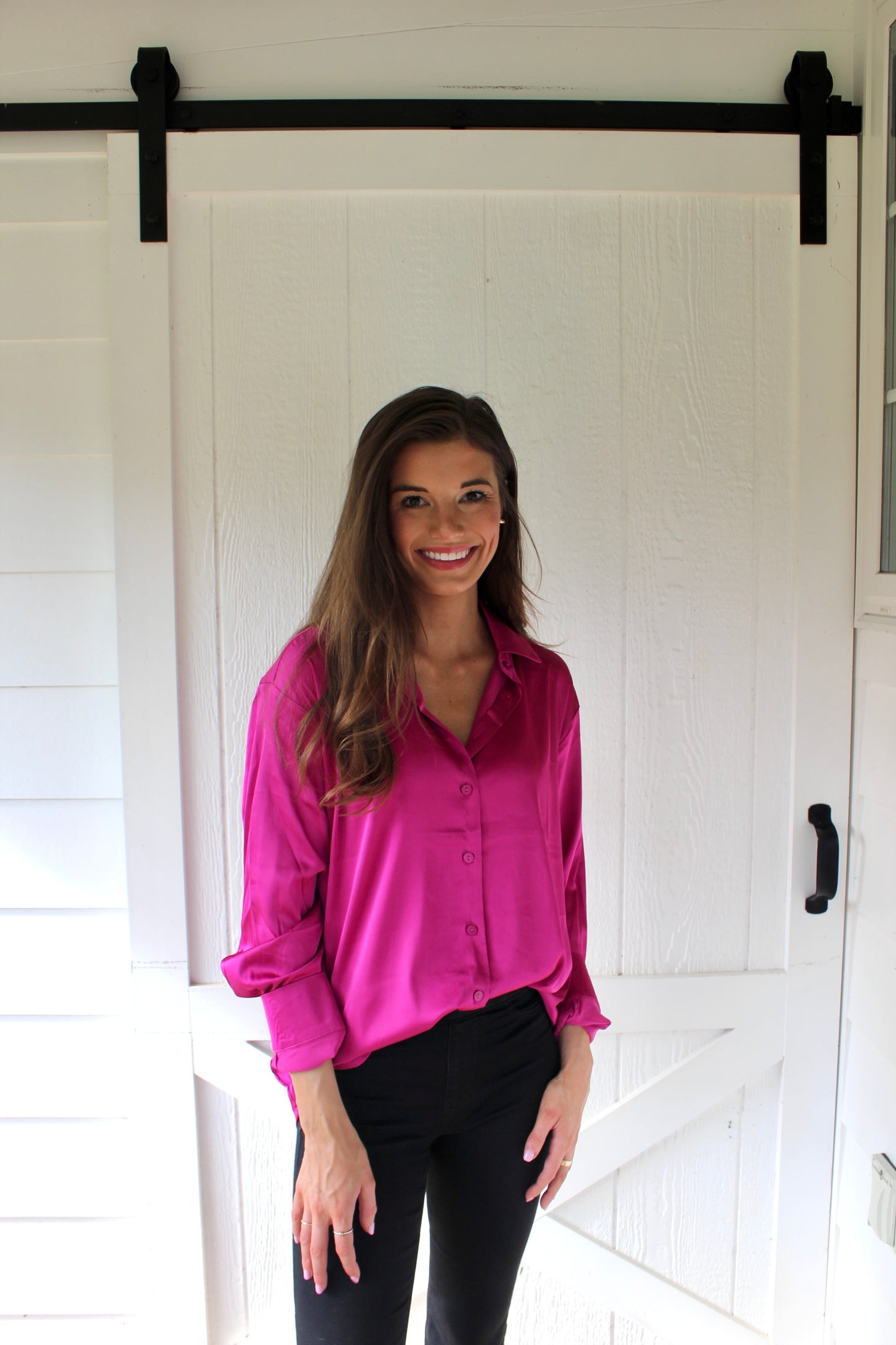 Pink Silk Blouse