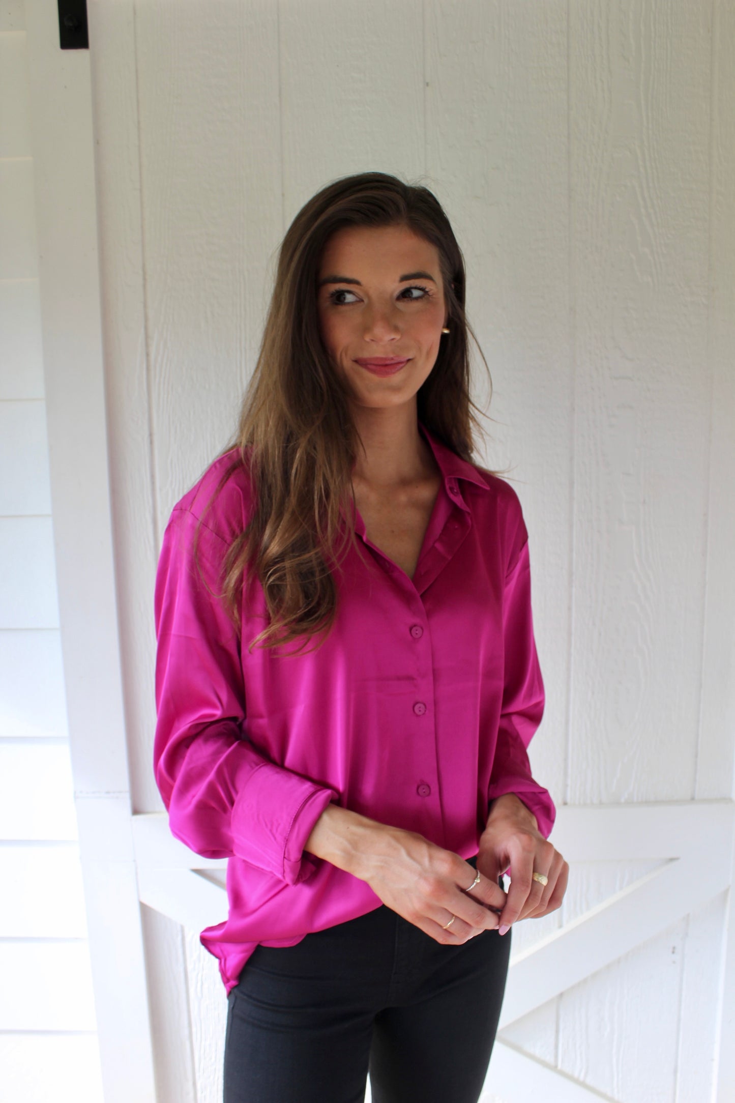 Pink Silk Blouse