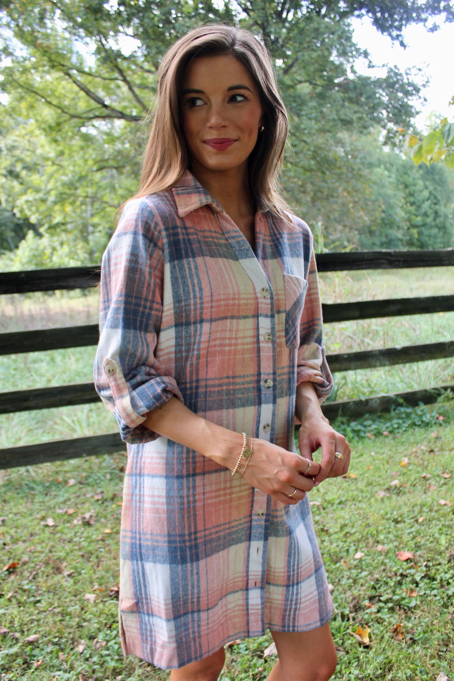 Plaid Flannel Dress