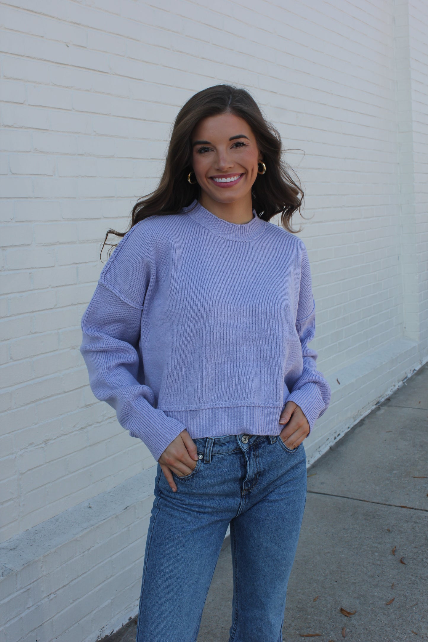 Blue Lavender Sweater