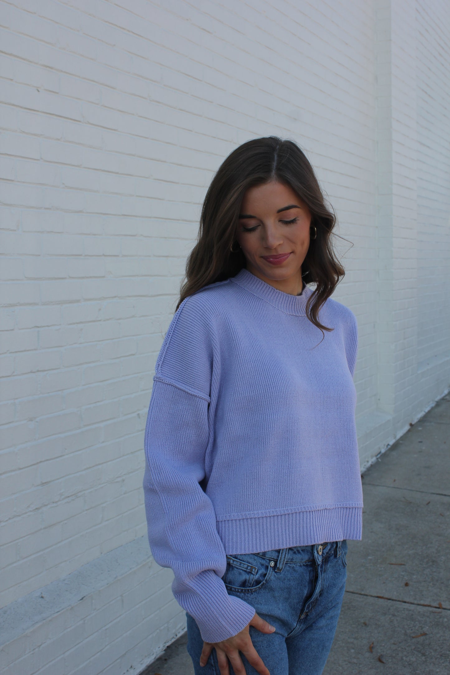 Blue Lavender Sweater