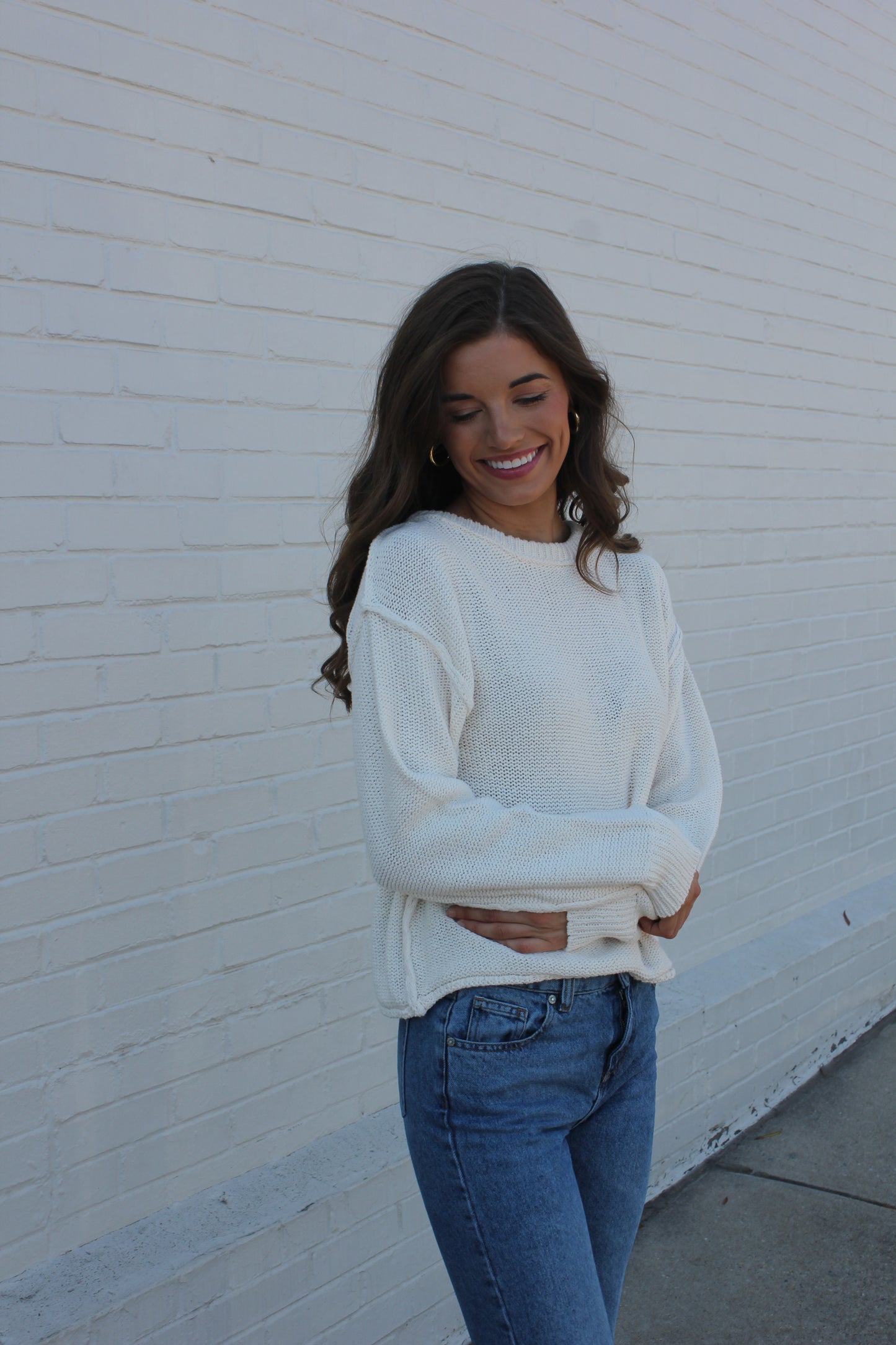 Cream Knit Sweater