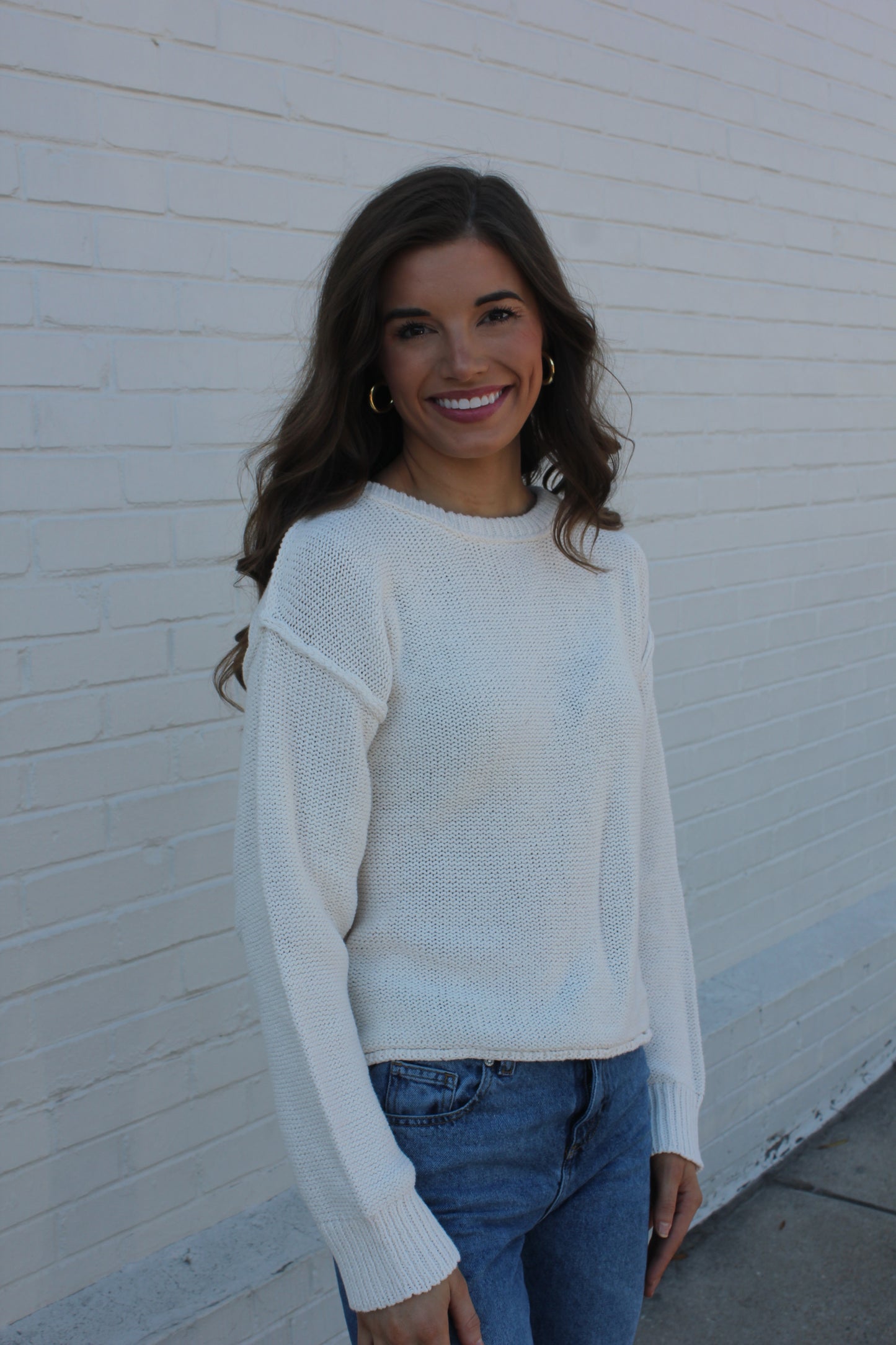 Cream Knit Sweater