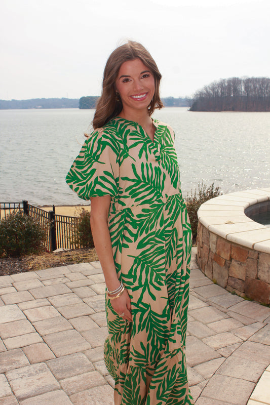 Fun Fern Maxi Dress