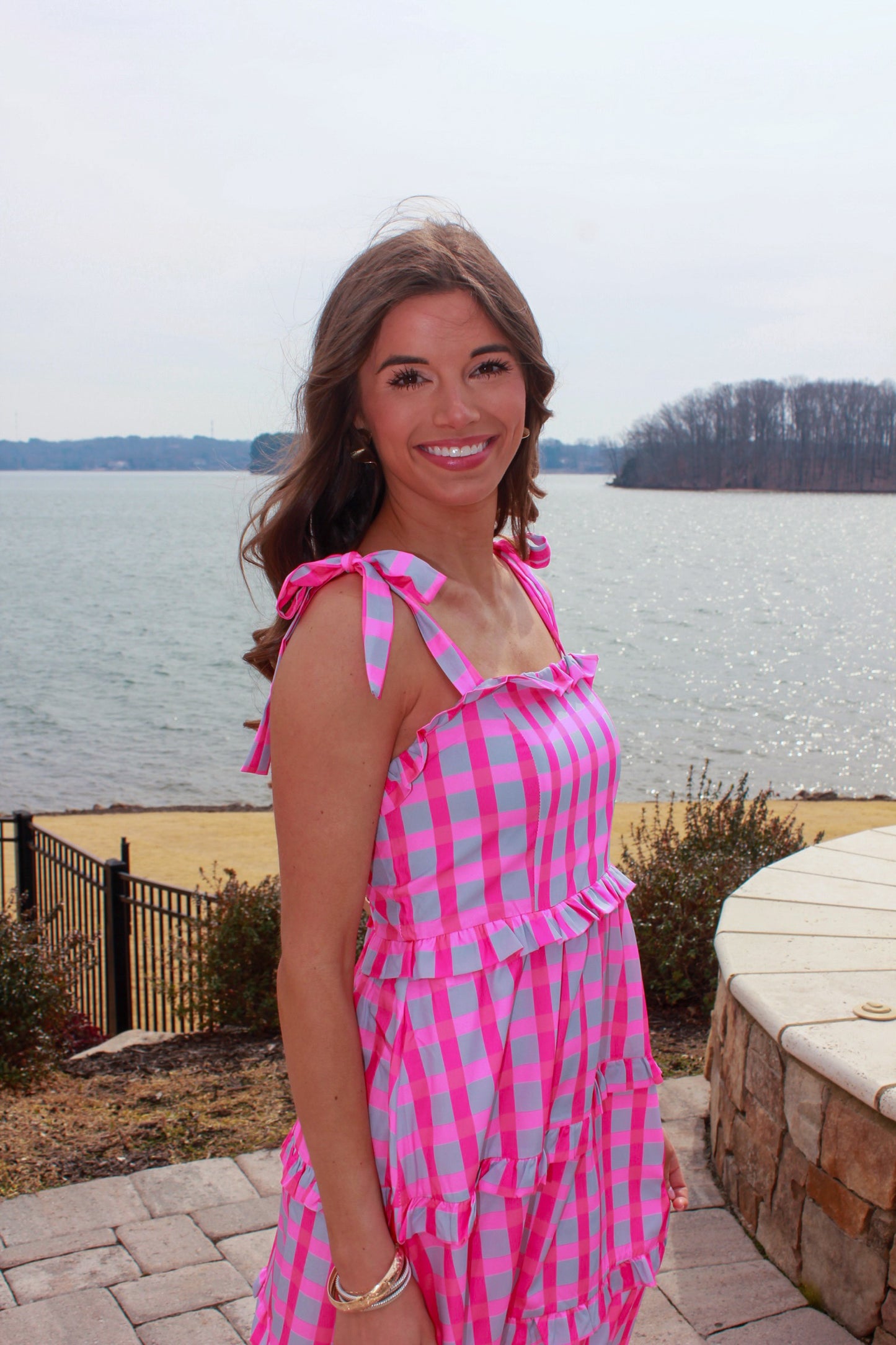 Bowtiful Blue and Pink Maxi