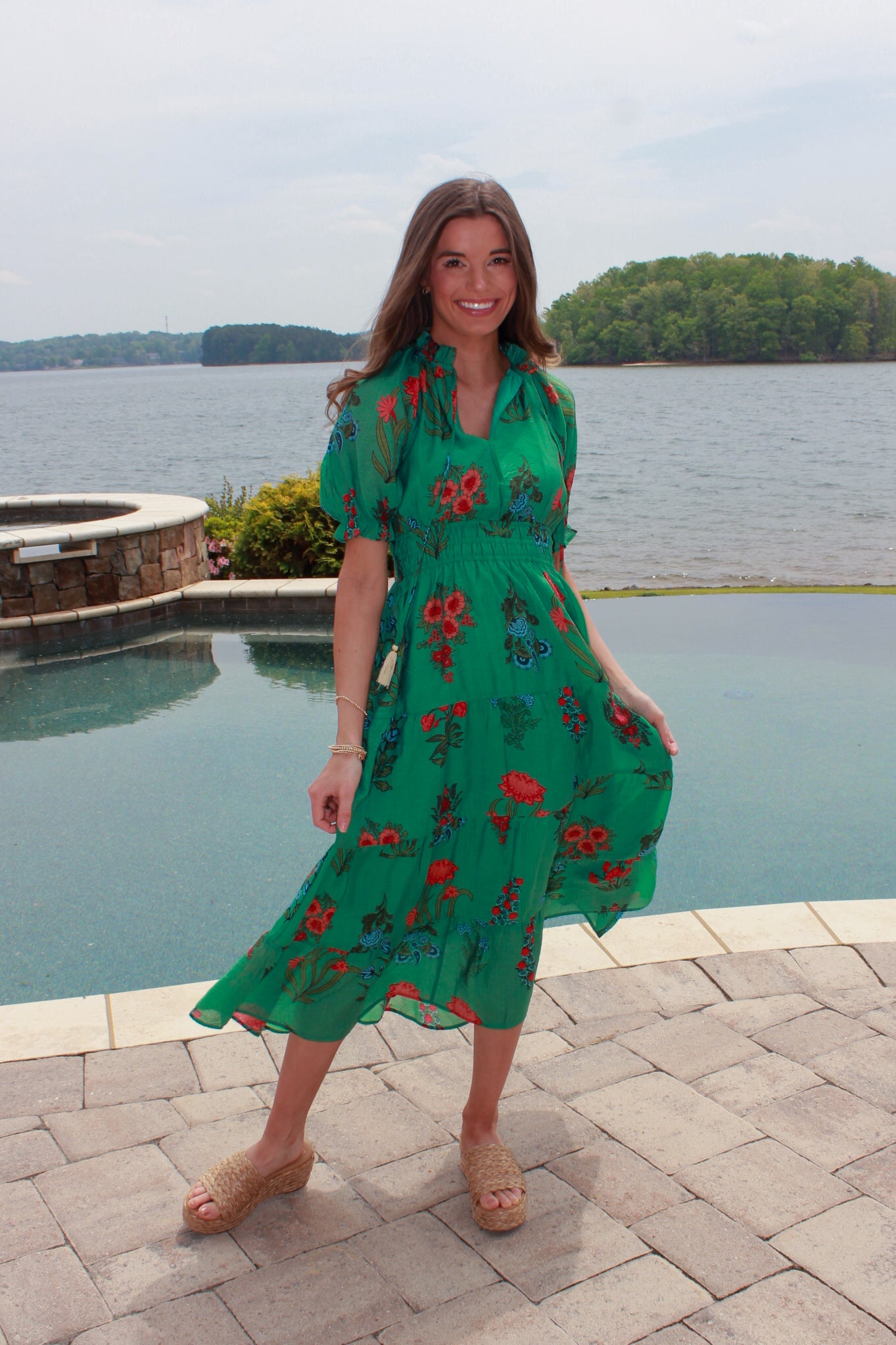 Genovia Green Maxi Dress