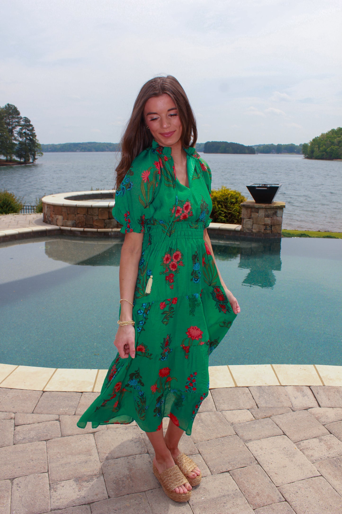 Genovia Green Maxi Dress